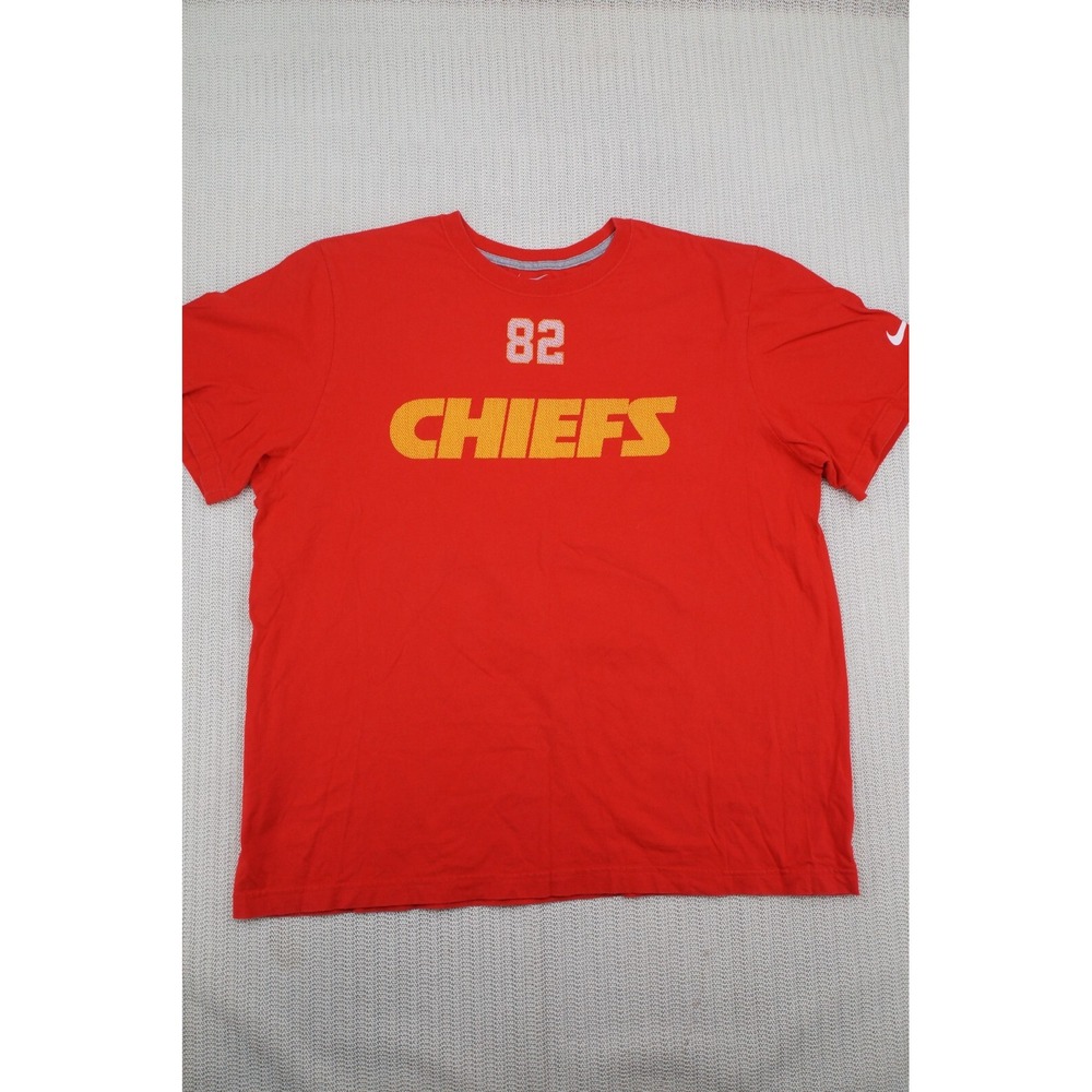 Nike Kansas City Chiefs Shirt Mens 2XL XXL Red #82 Dwayne Bowe NFL Football